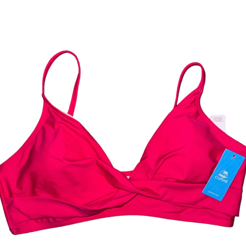 Cupshe pink bikini top
